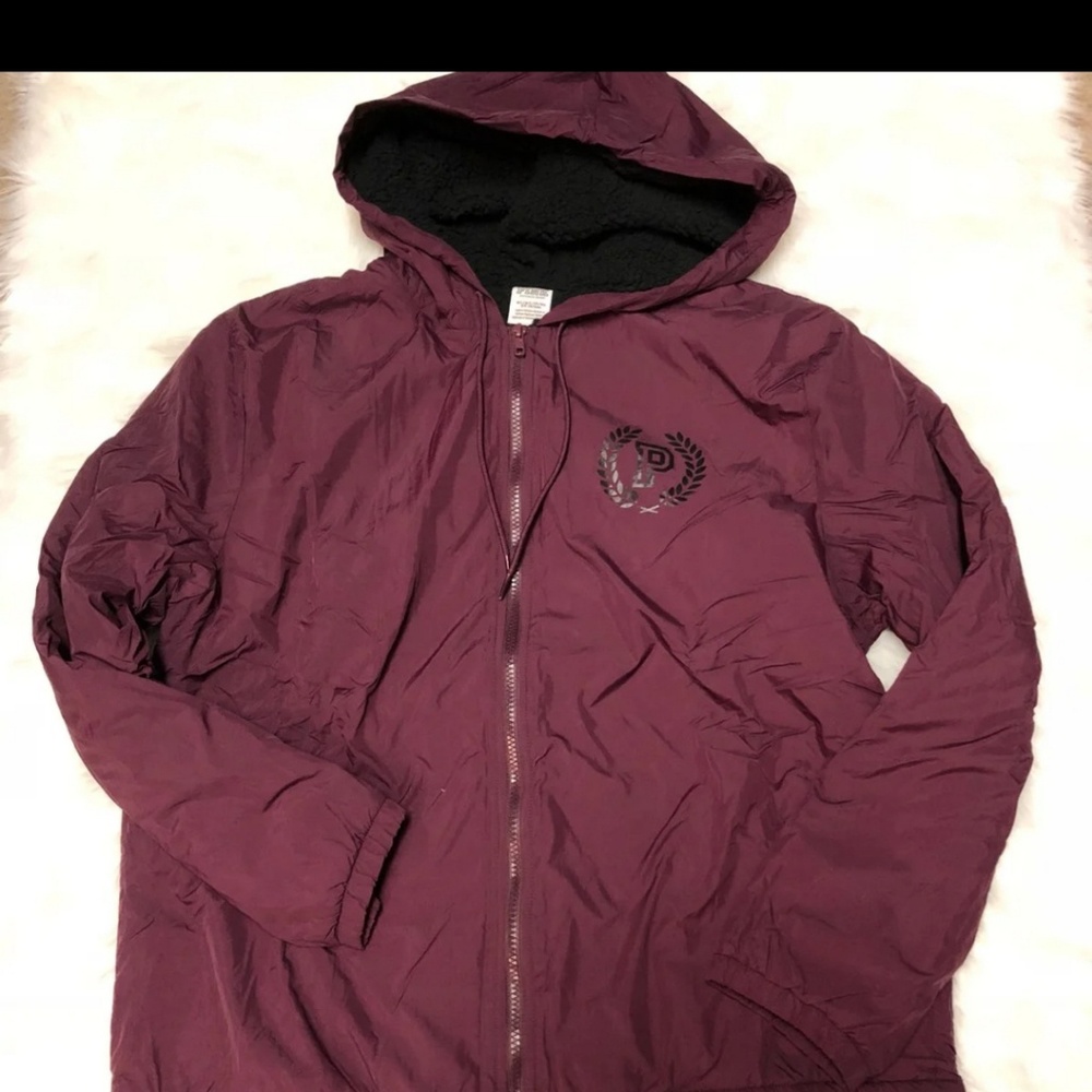 VS PINK sherpa lined anorak